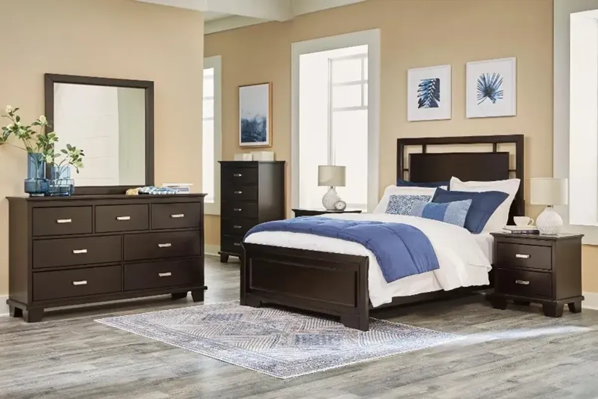 Coventry Dark Brown Queen Bed