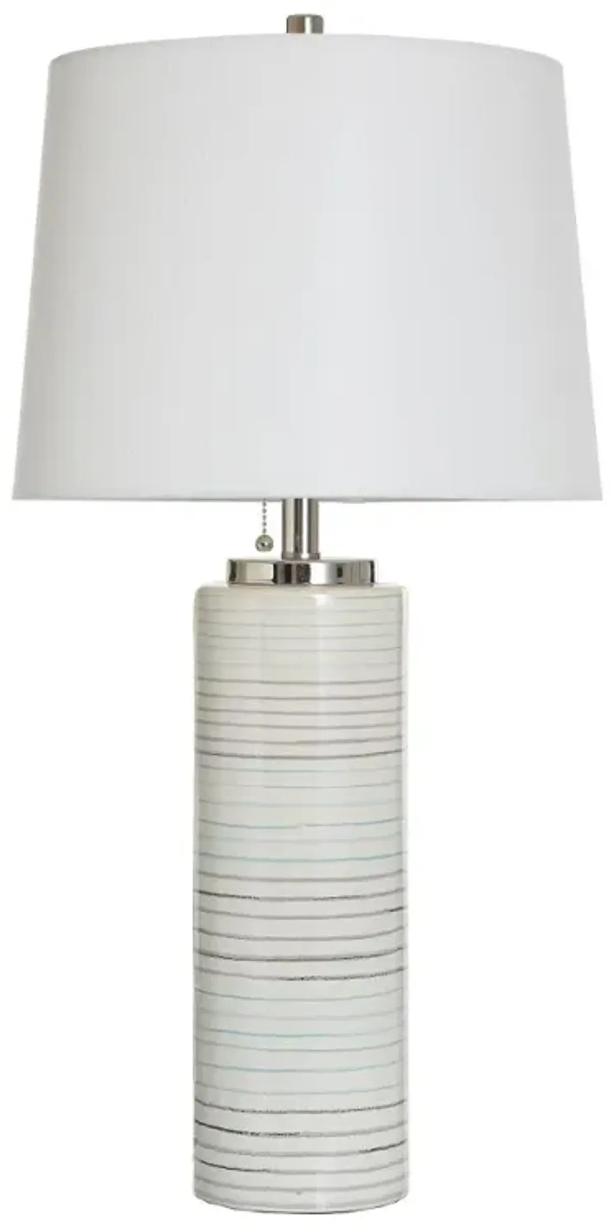Pastel Turquoise and Gray Table Lamp