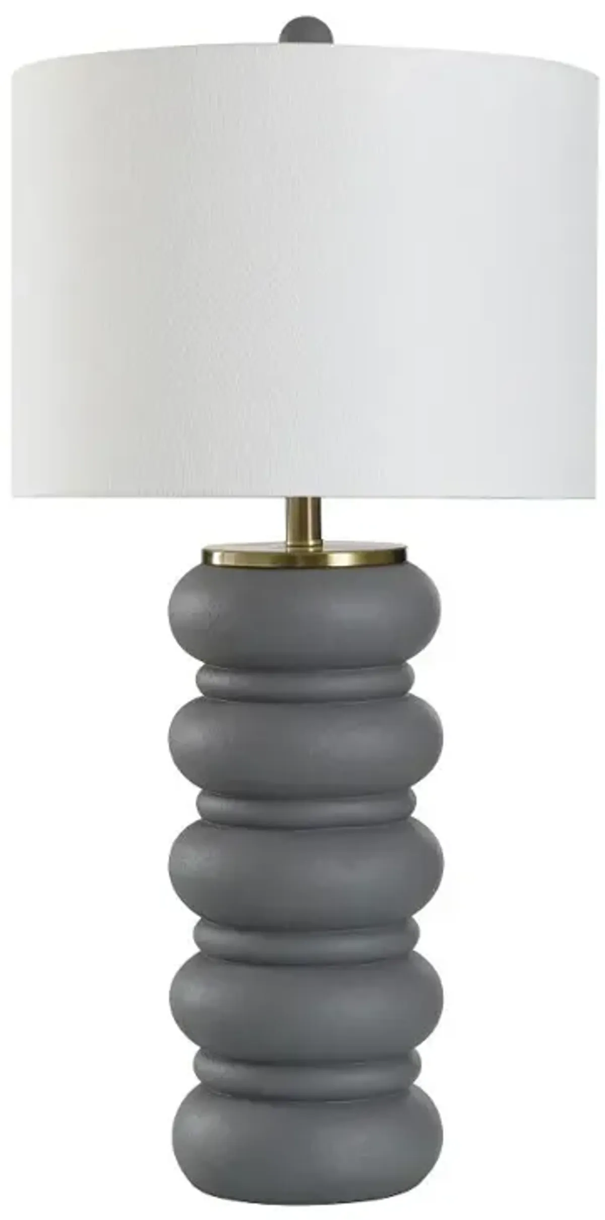 Gray Ceramic Table Lamp