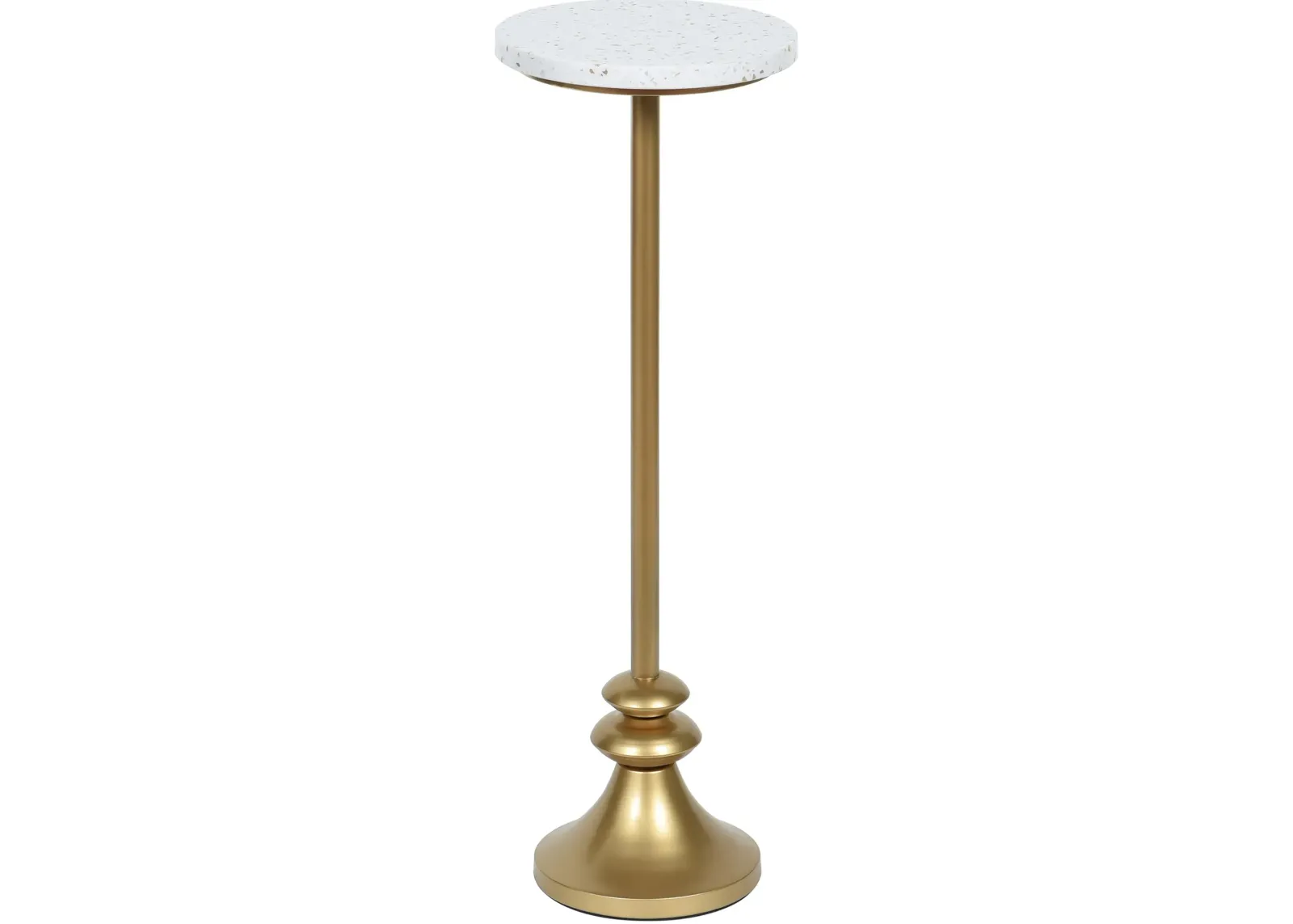 24" Gold Pedestal Drinking Table