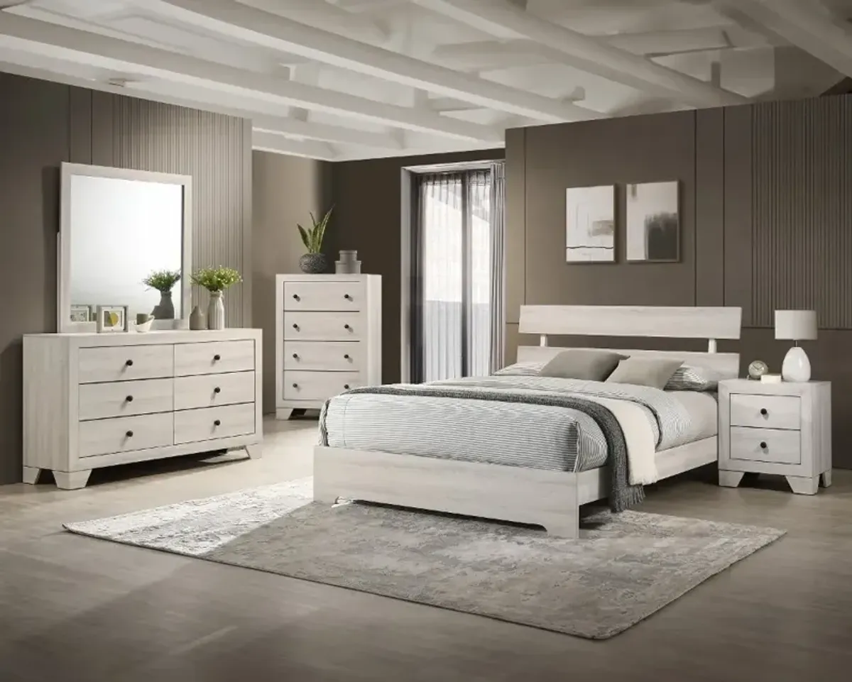 Alix White Full Platform Bed