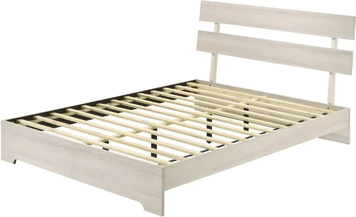 Alix White Full Platform Bed