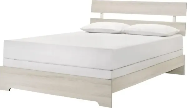 Alix White King Platform Bed