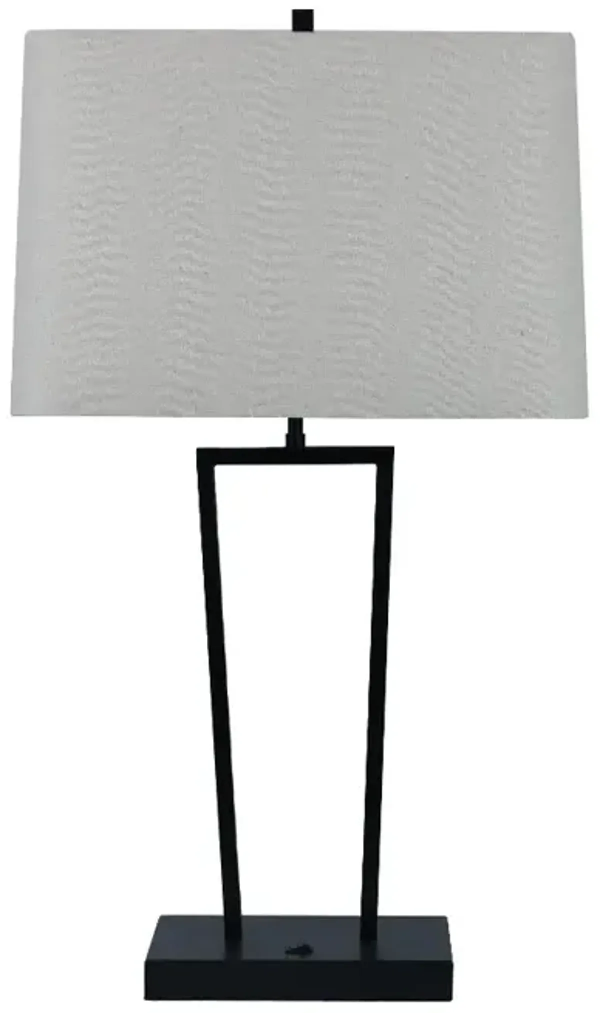 27" Black Metal Table Lamp