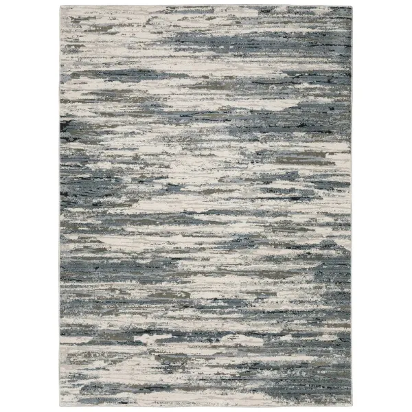 Caravan 8 x 11 Beige Blue Area Rug