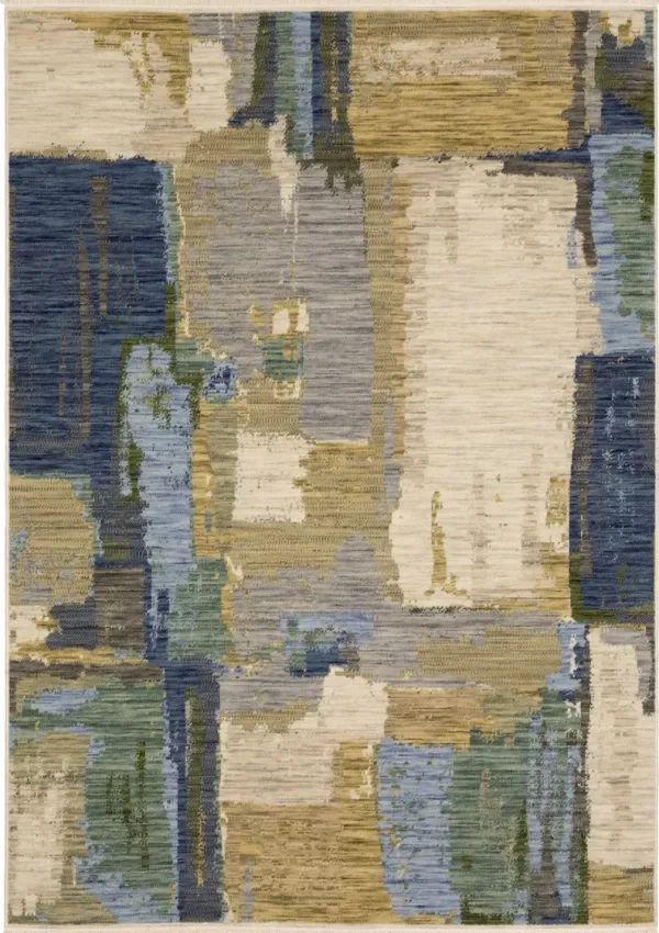 Soleri 8 x 11 Blue and Green Area Rug