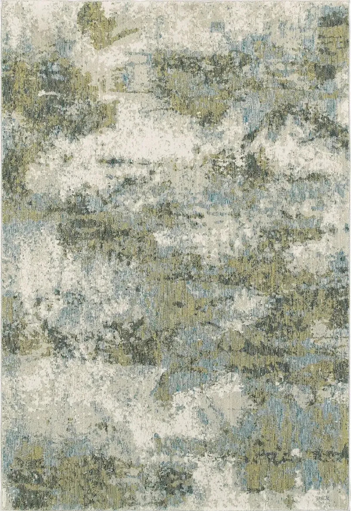 Evolution 5 x 7 Blue Green Area Rug
