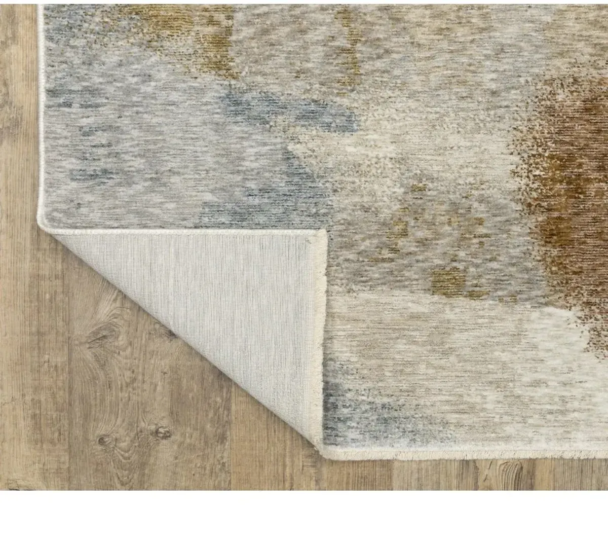 Hayden 8 x 11 Modern Beige and Rust Area Rug