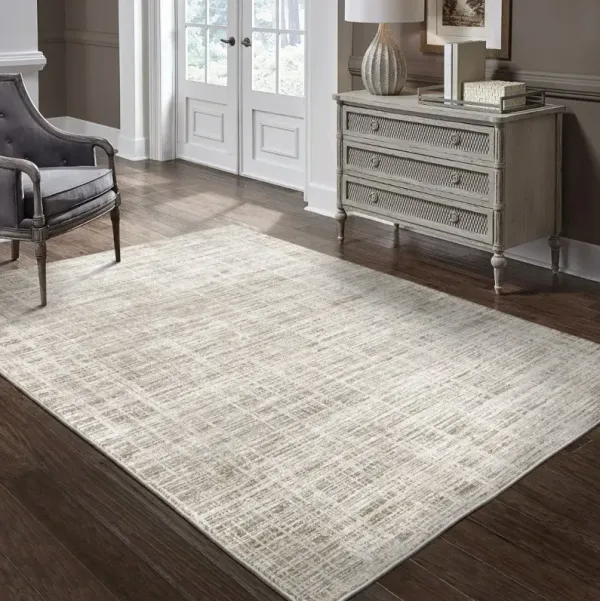Nebulous 8 x 11 Modern Beige Area Rug