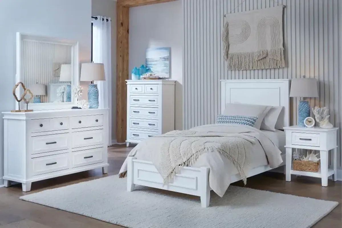 Pavilion White Twin Bed