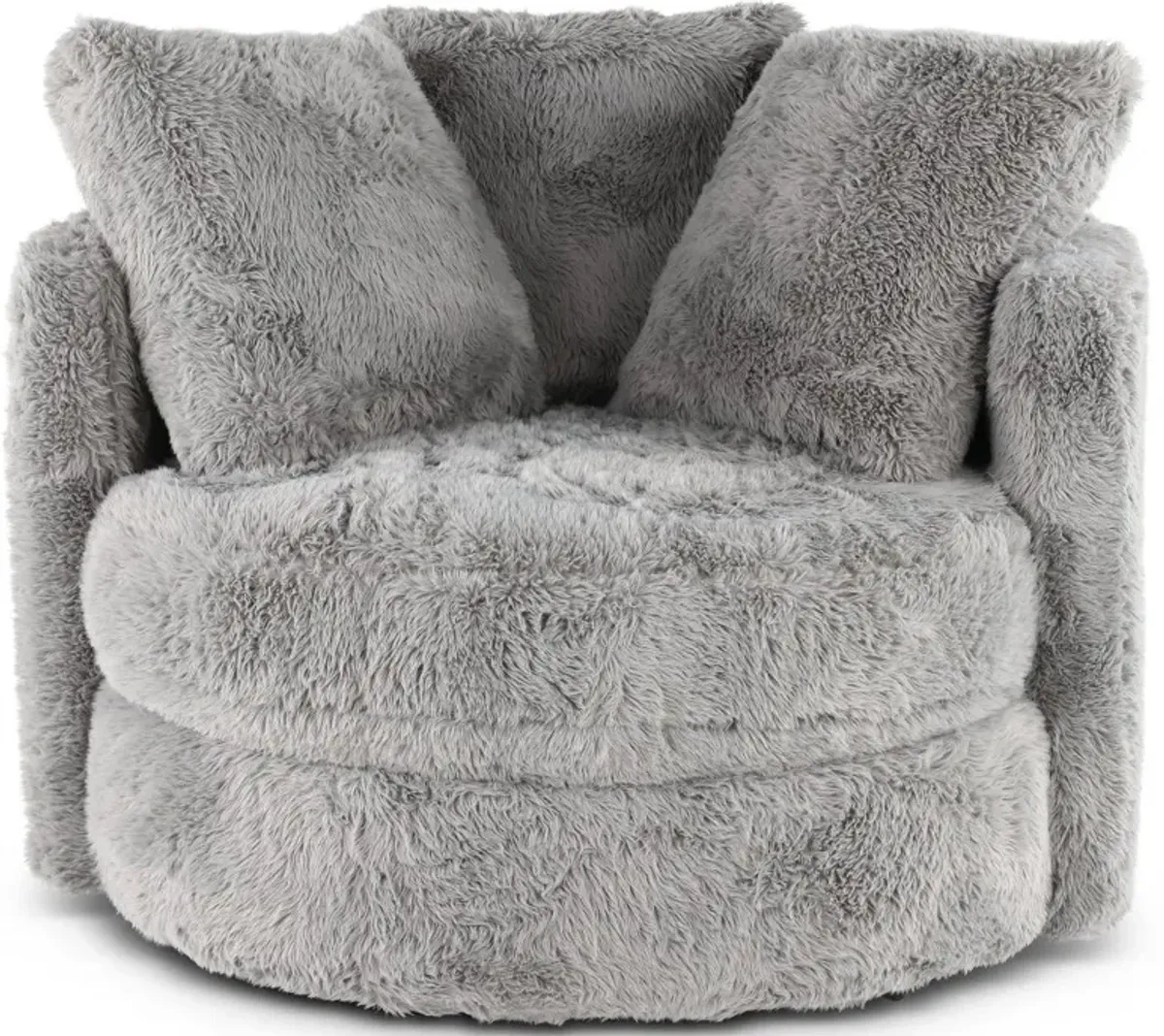 Rebecca Dove Fur Swivel Chair