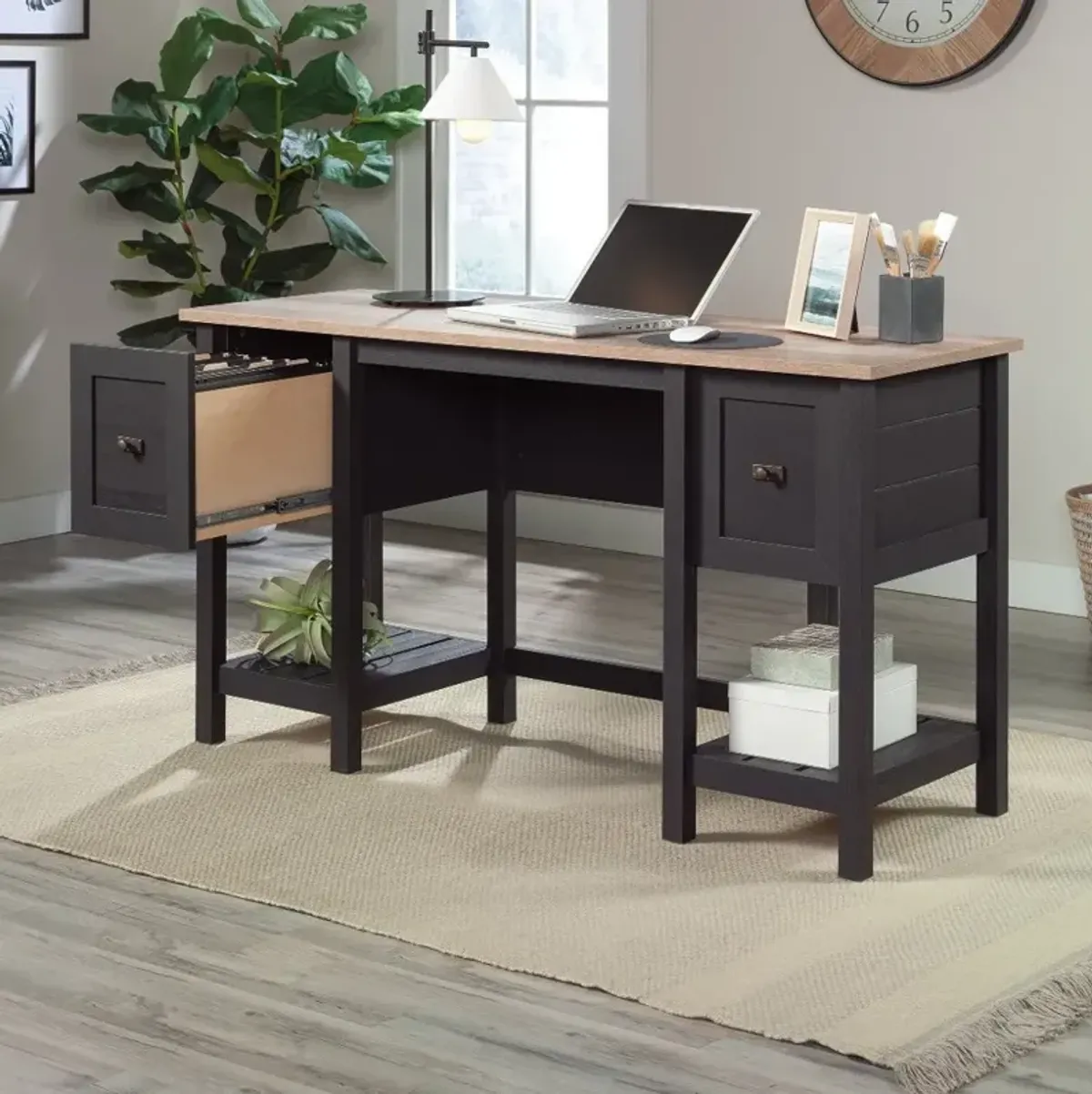 Raven Oak Black Student Desk