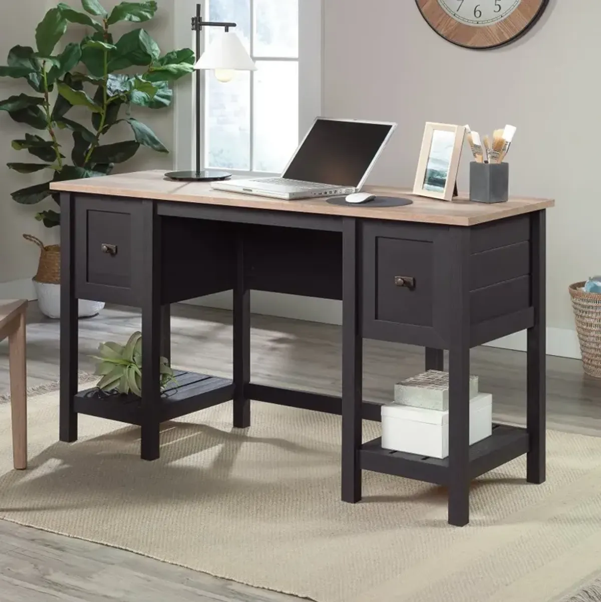 Raven Oak Black Student Desk