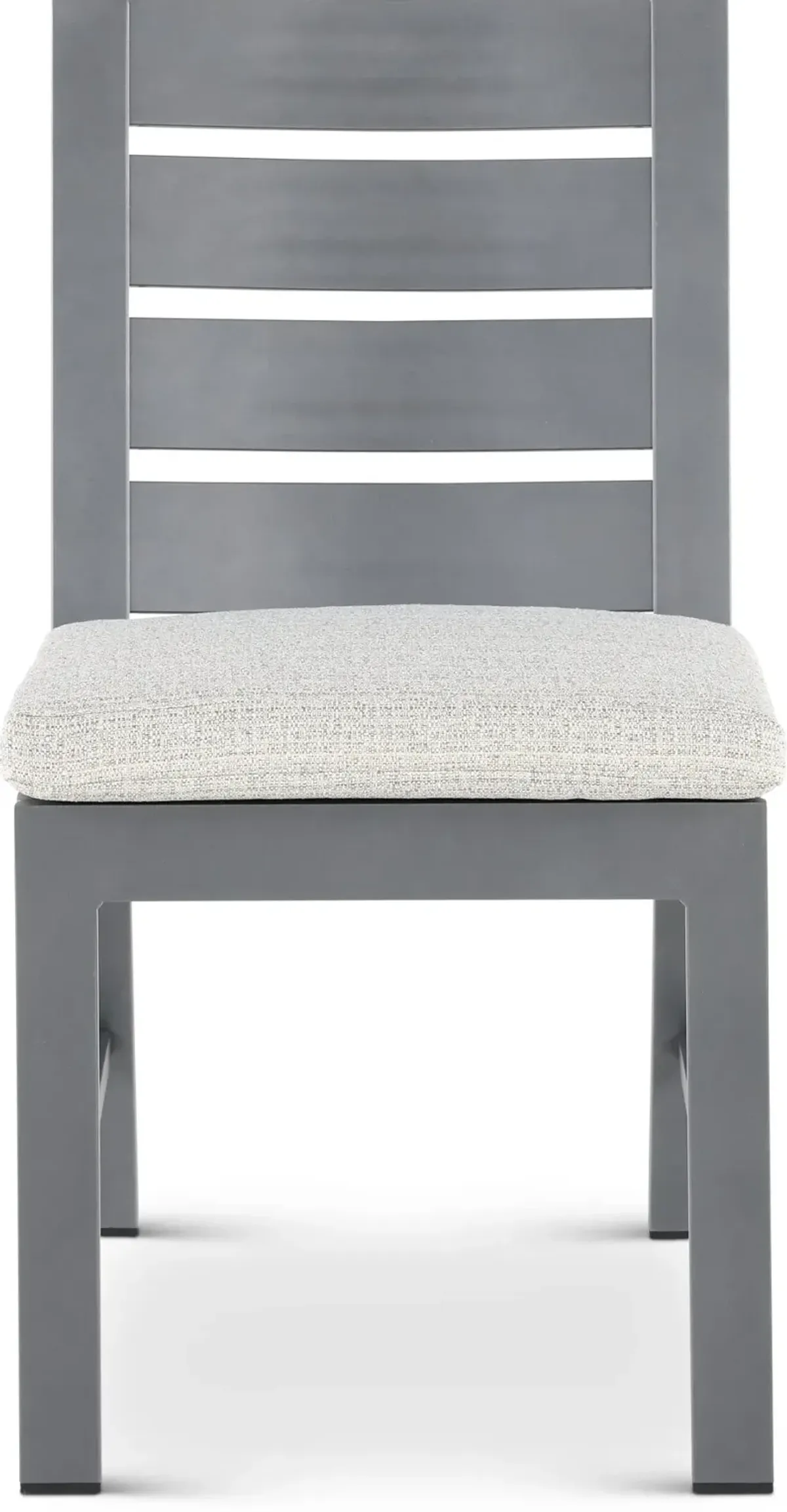 Gibraltar Gray and Beige Armless Dining Chair