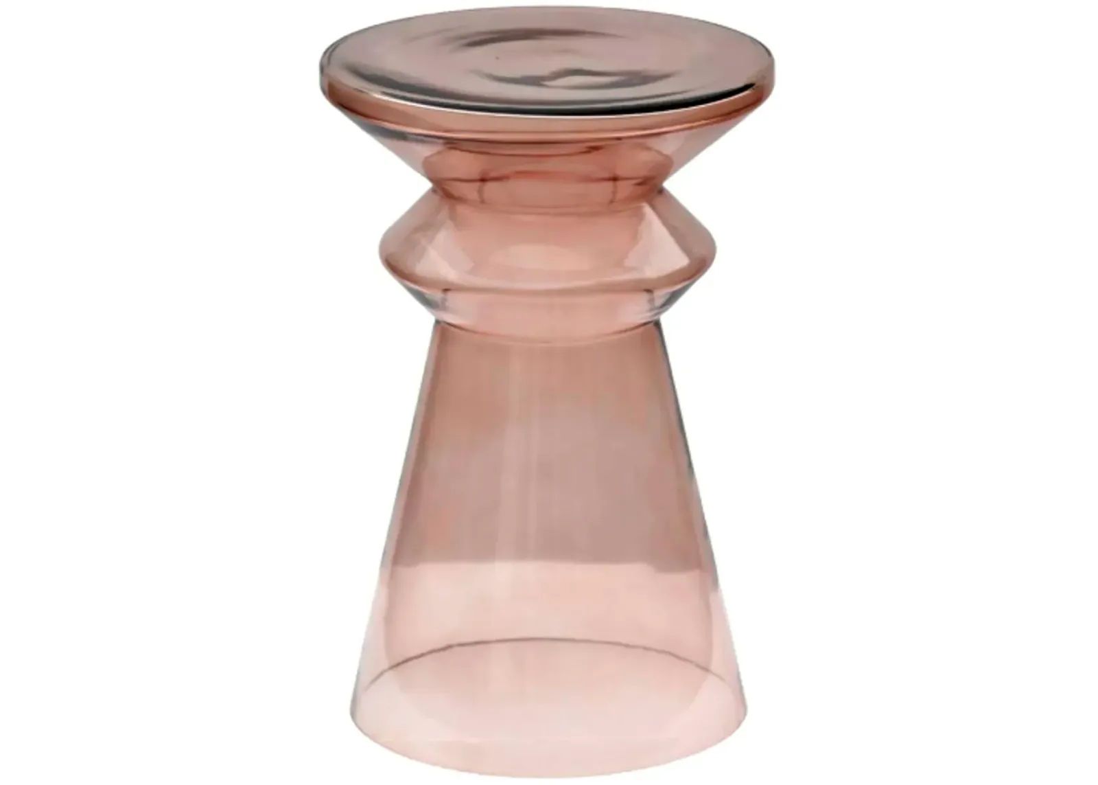 Donora Rose Glass End Table