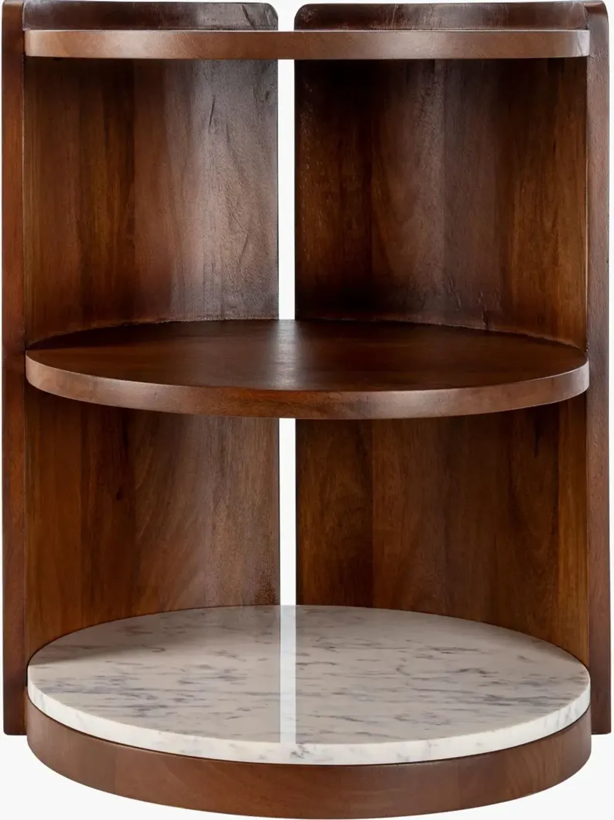 Gerald Wood and Marble End Table