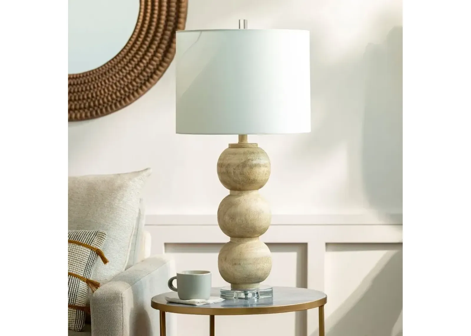 Algarve Carved Accent Table Lamp