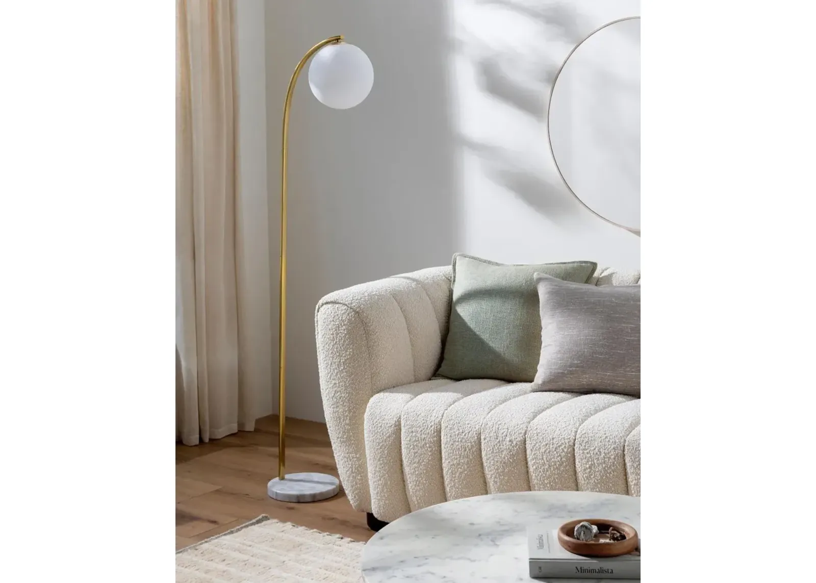 Aquilon Curved Accent Floor Lamp