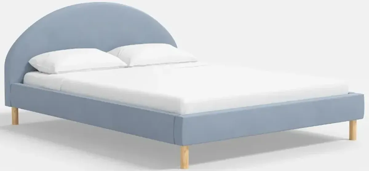 Armour Ocean Velvet Platform King Bed