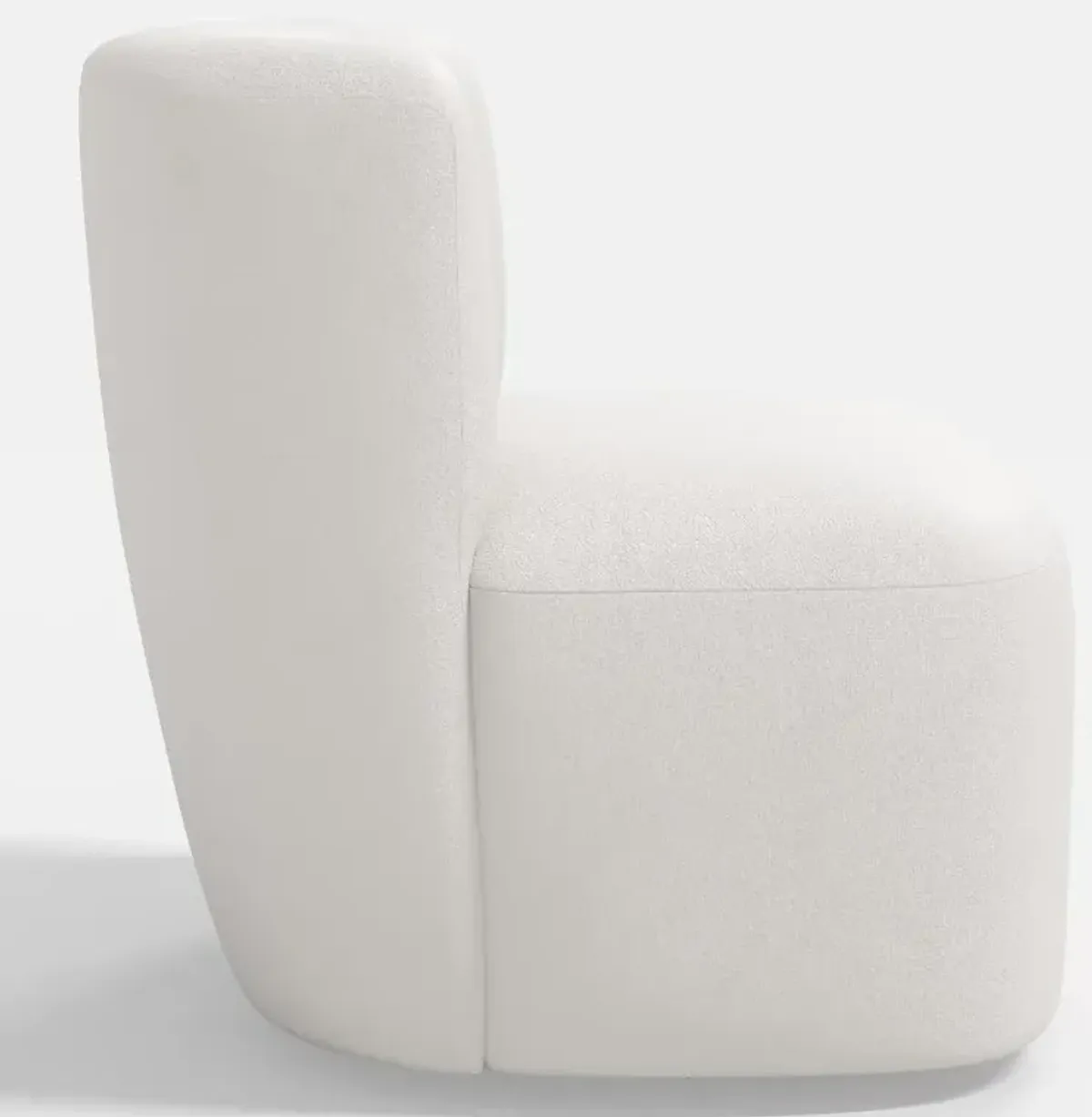 Neko Velvet Light Gray Swivel Chair