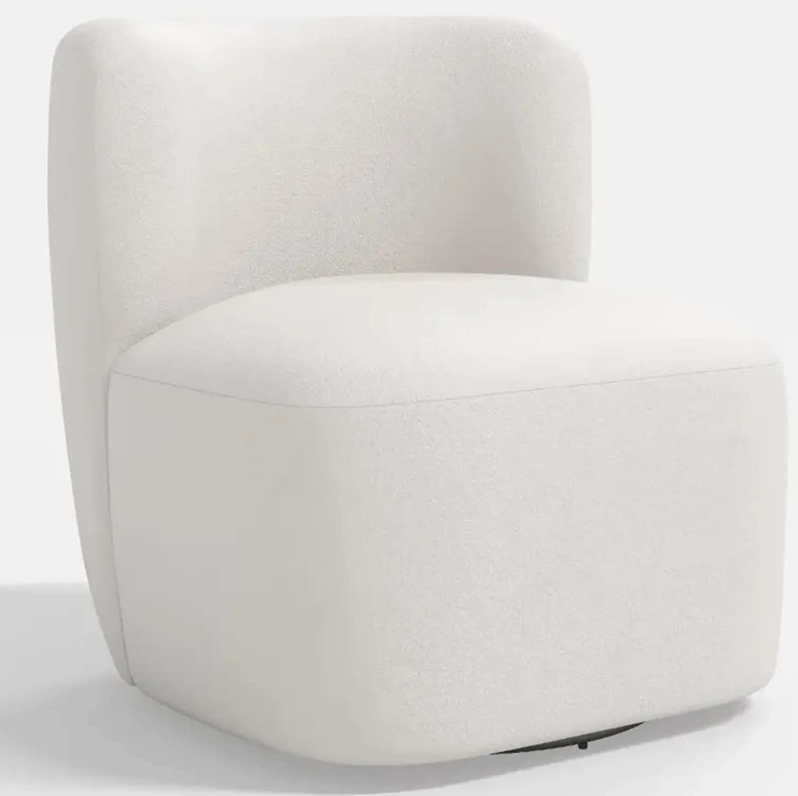 Neko Velvet Light Gray Swivel Chair