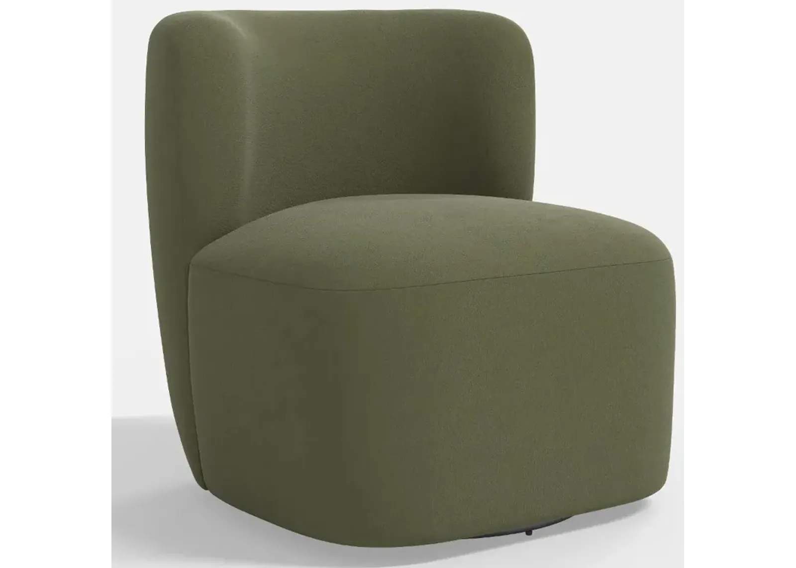 Neko Velvet Olive Swivel Chair