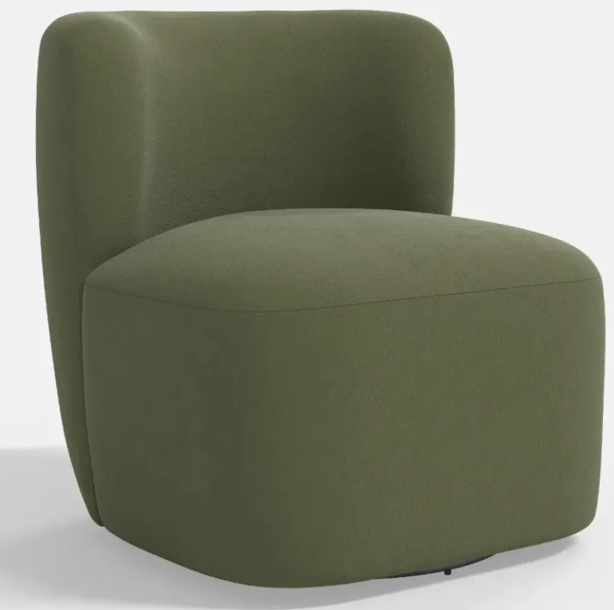 Neko Velvet Olive Swivel Chair