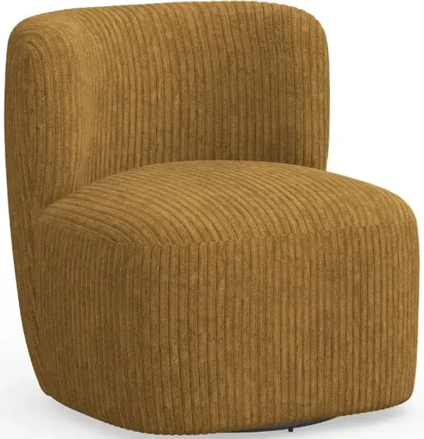 Neko Corded Velvet Amber Swivel Chair