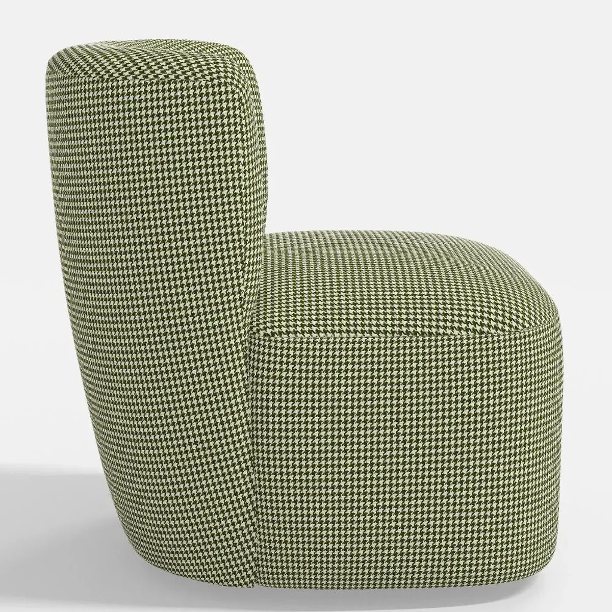 Neko Houndstooth Avocado Swivel Chair