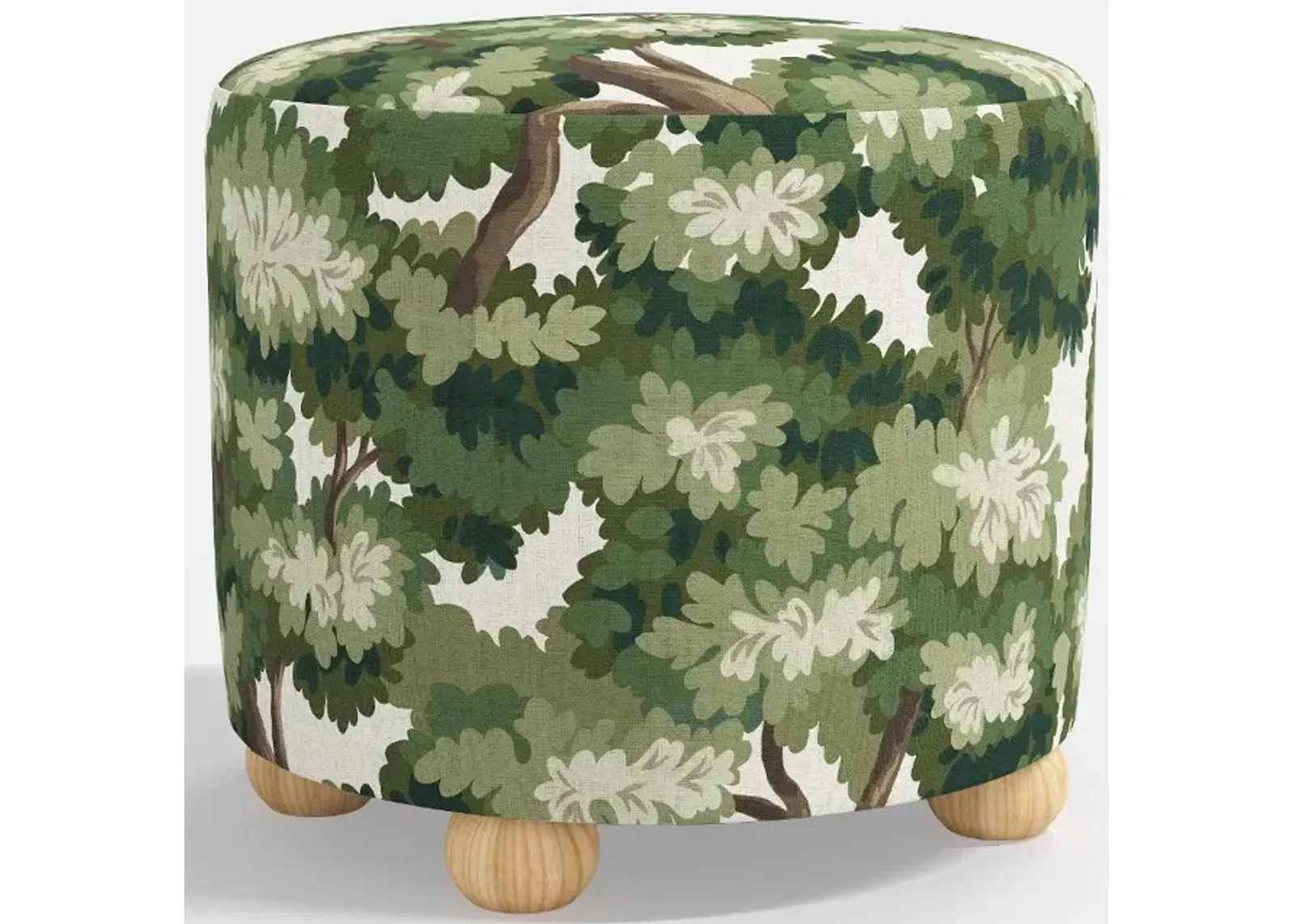 Maura Wildwood Green Ottoman