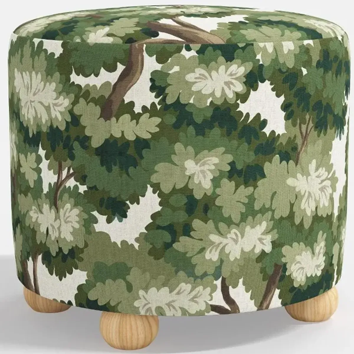 Maura Wildwood Green Ottoman