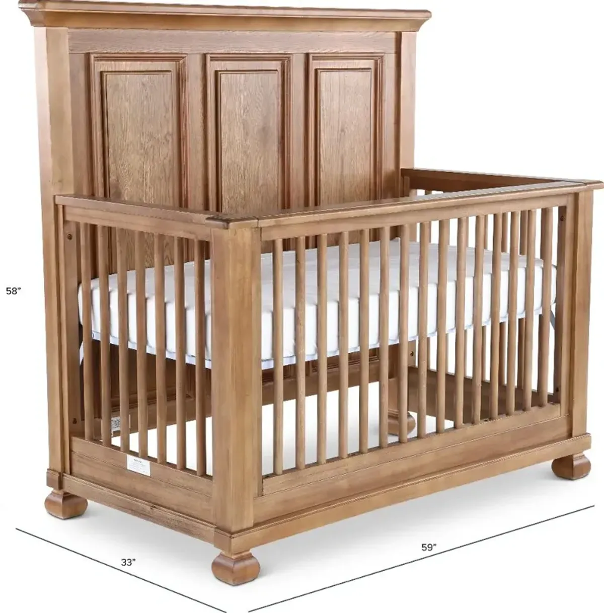 Solvang Nutmeg Brown Convertible Crib