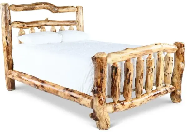 Aspen Natural Log King Bed