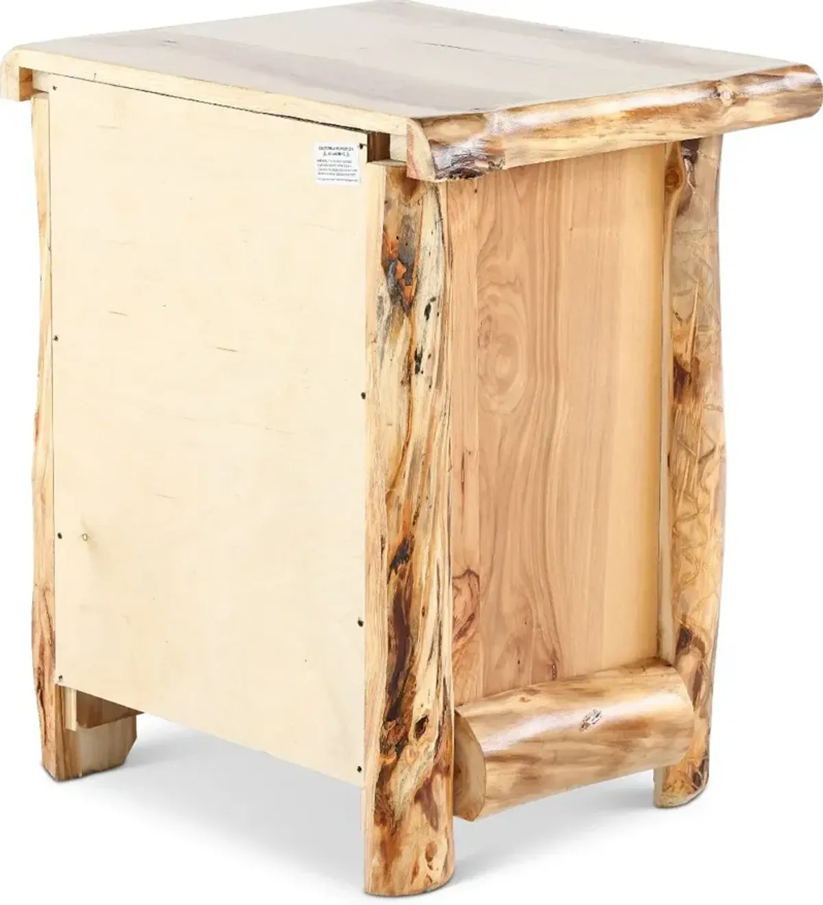 Aspen Log Nightstand