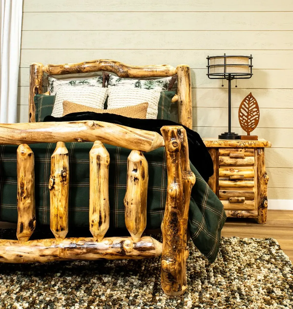 Aspen Log Nightstand