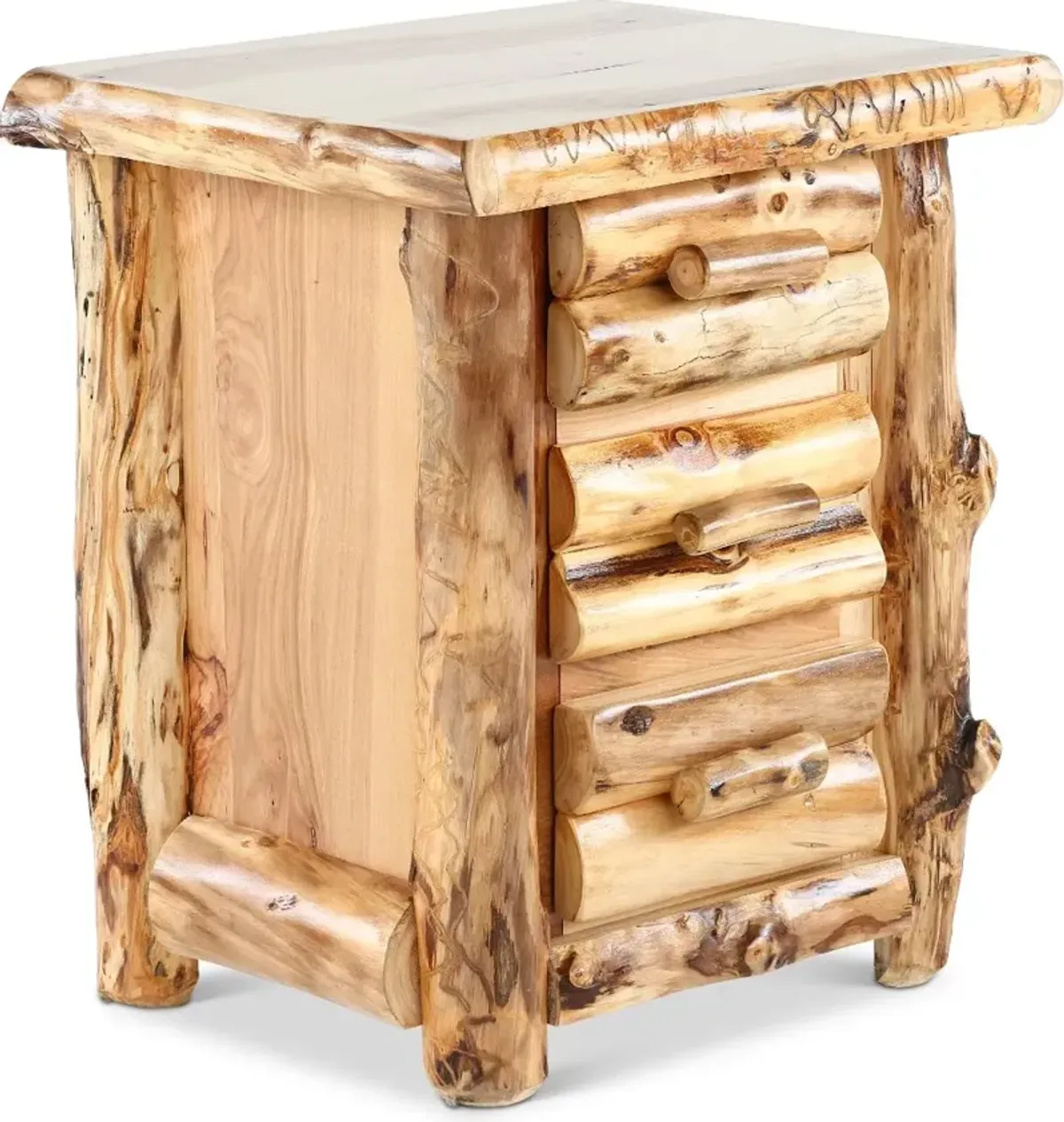 Aspen Log Nightstand