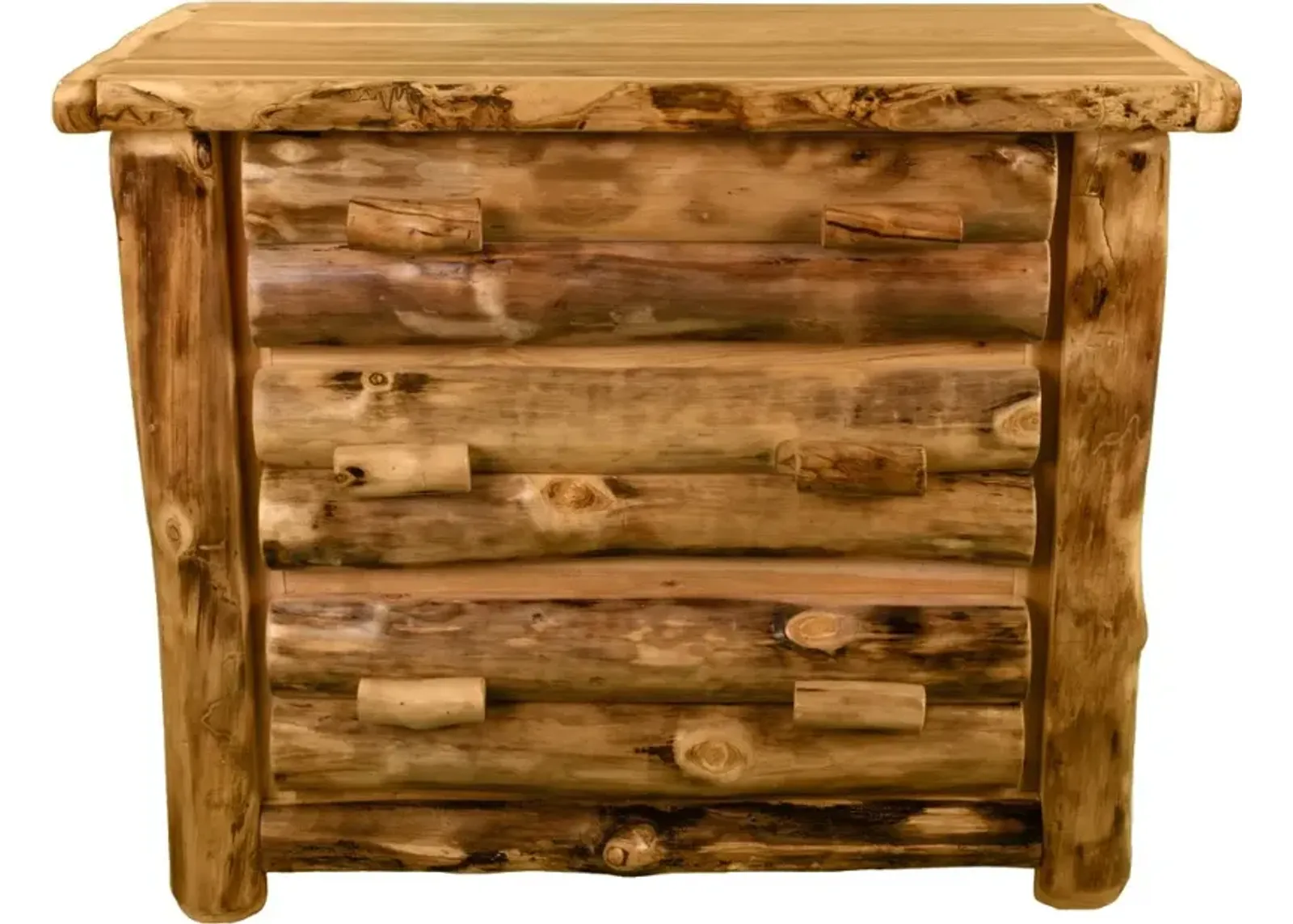 Aspen Log Nightstand