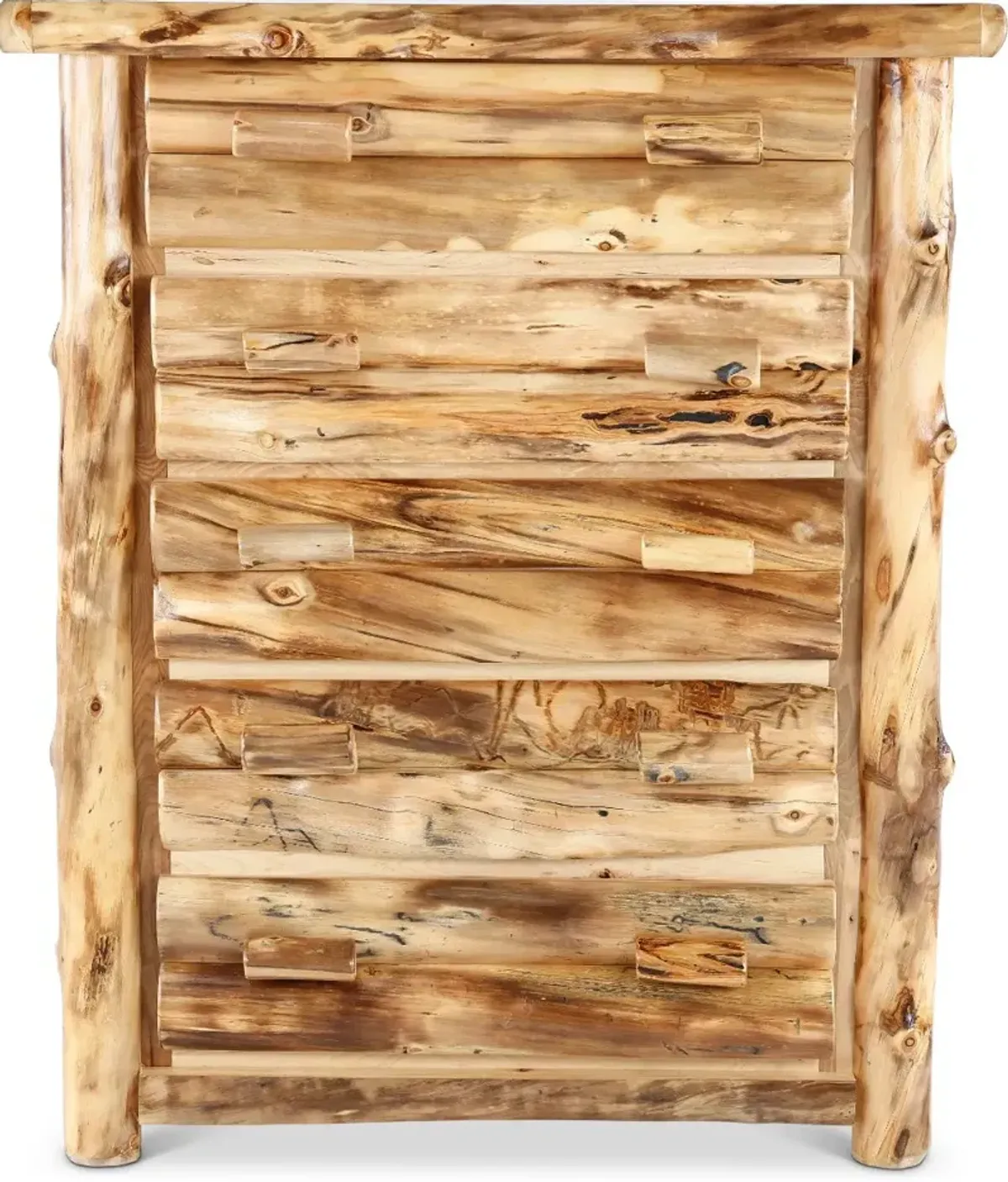 Aspen Natural Log Chest of Drawers