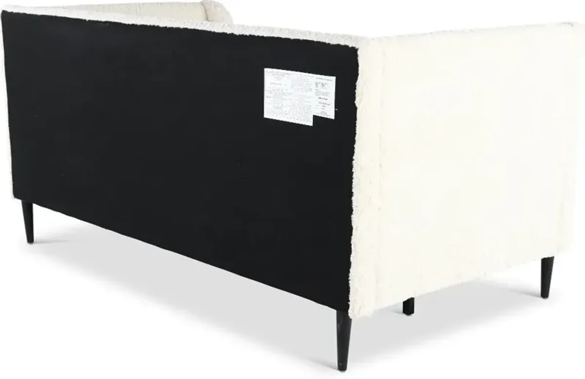 Reese Off-White Twin Upholstered Daybed