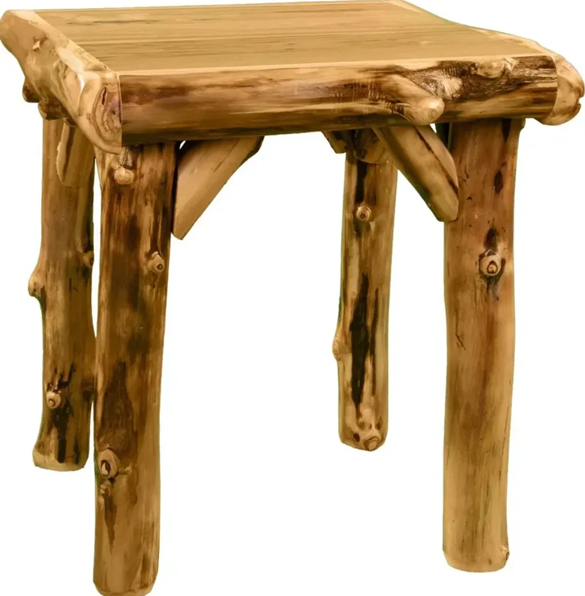 Aspen Natural Log End Table