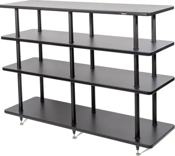 Solidsteel Black Vinyl Record Storage and AV Rack