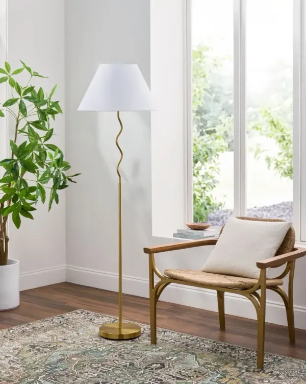 Meander Wavy Accent Floor Lamp