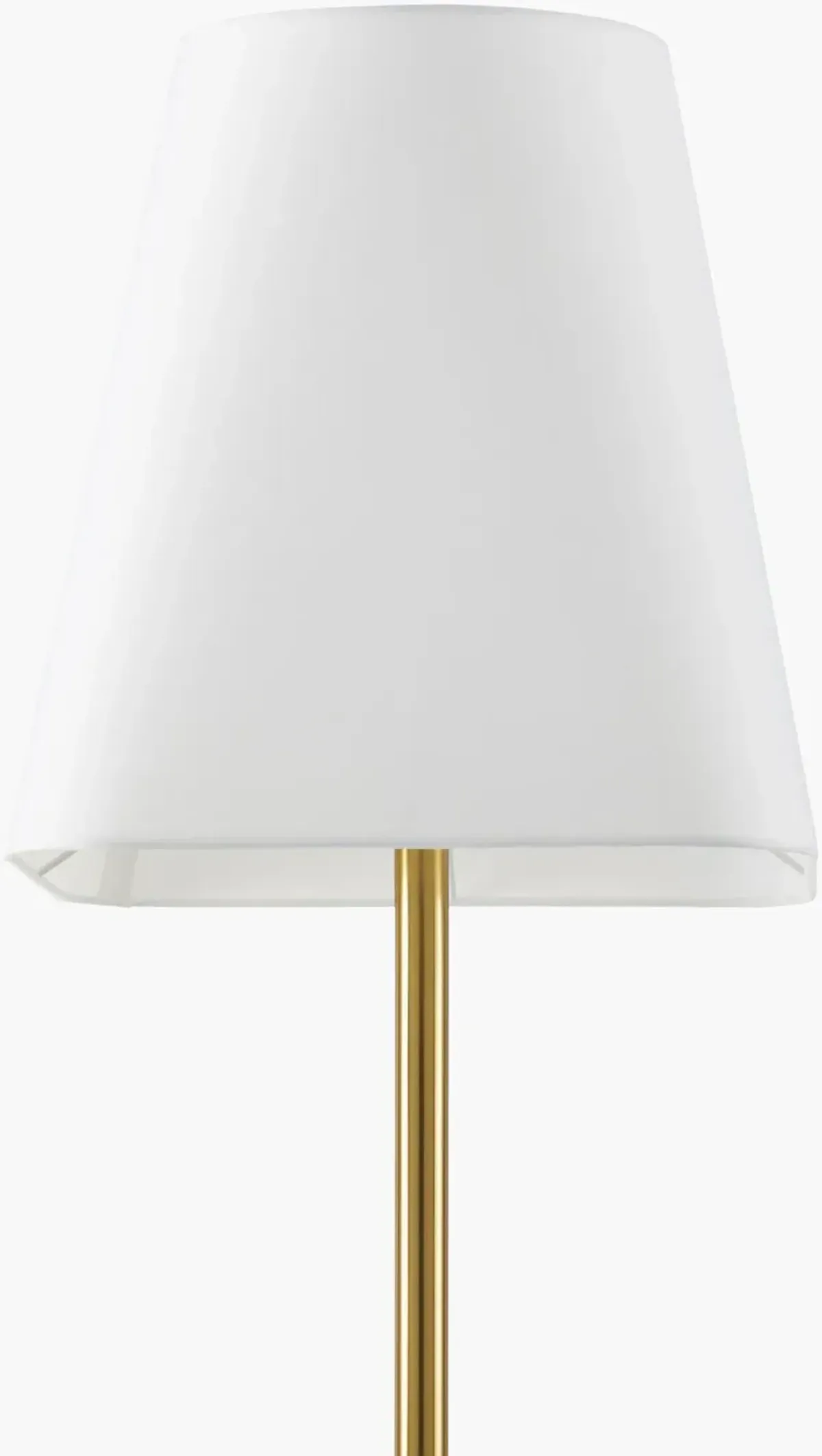 Pique Brass Accent Floor Lamp