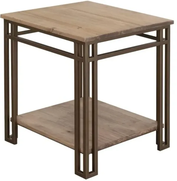 Limestone Brown End Table