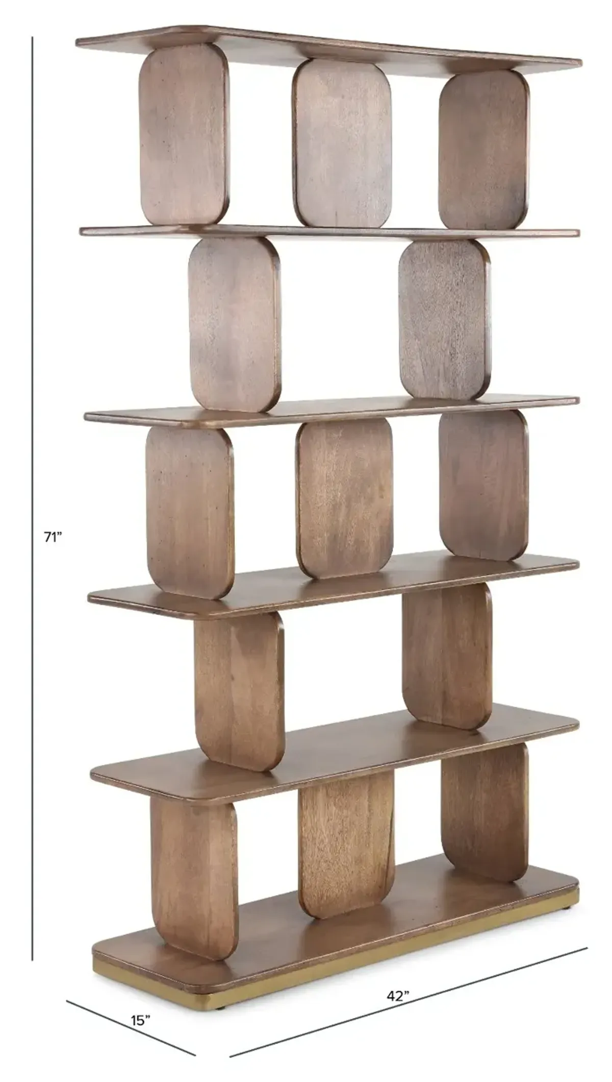 Mezquite Brown Bookcase