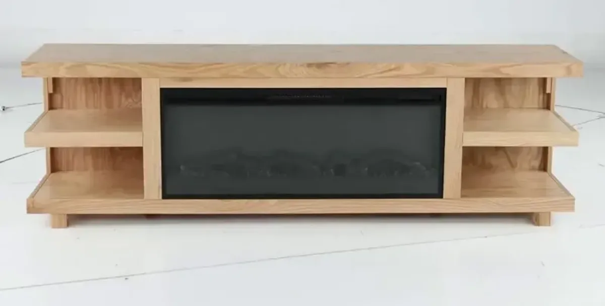 Laurel Canyon Natural 82" Fireplace TV Stand