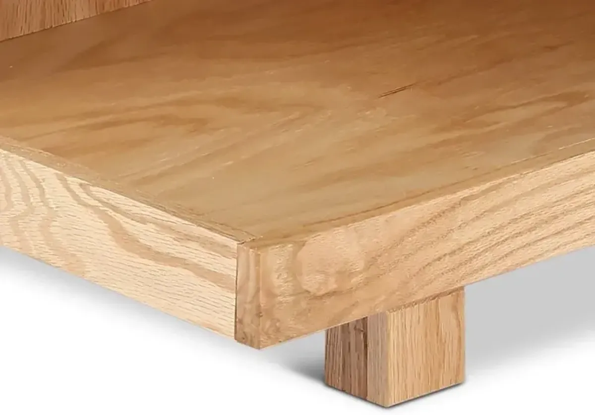 Laurel Canyon Natural 82" Fireplace TV Stand