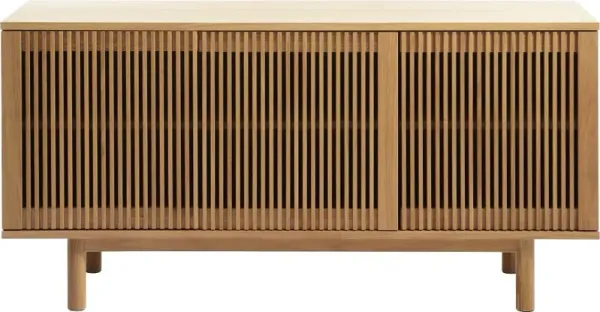 Tiber Natural Oak Sideboard with Slatted Doors