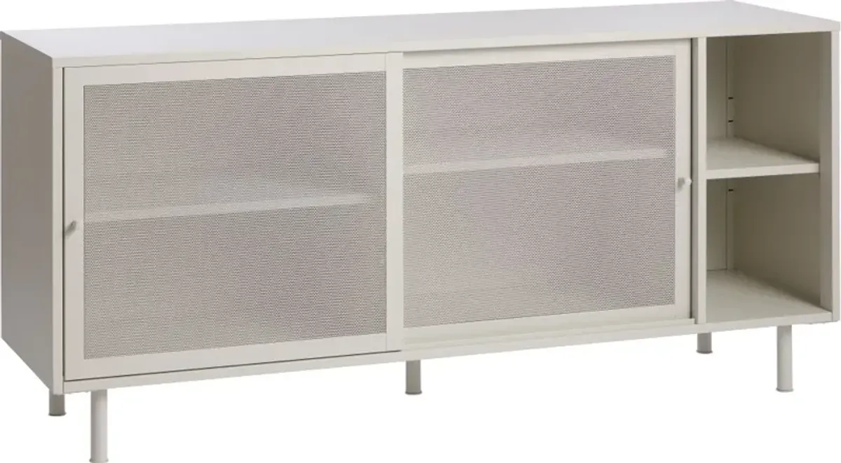 Veep Gray Metal Sideboard