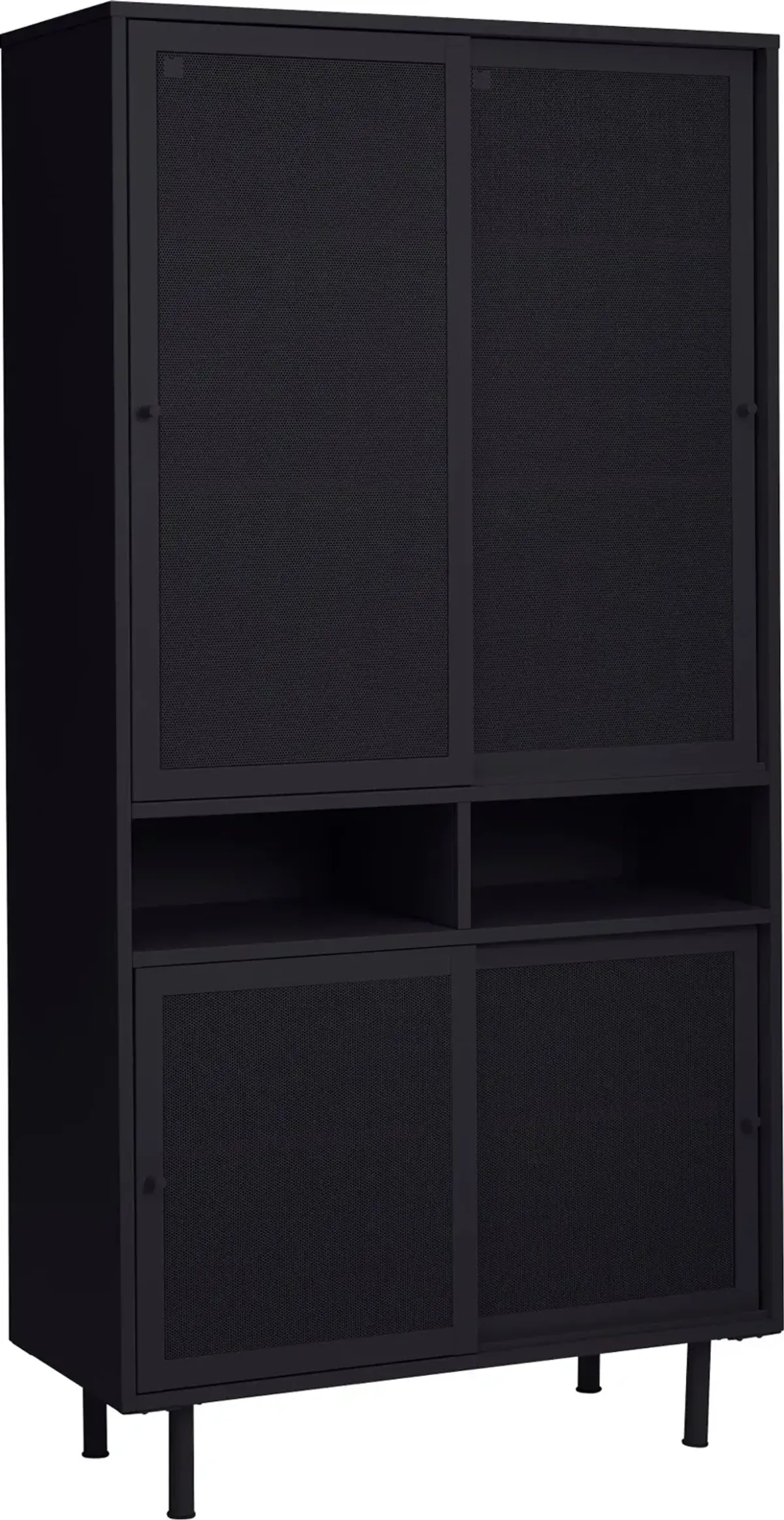 Veep Black Metal Cabinet